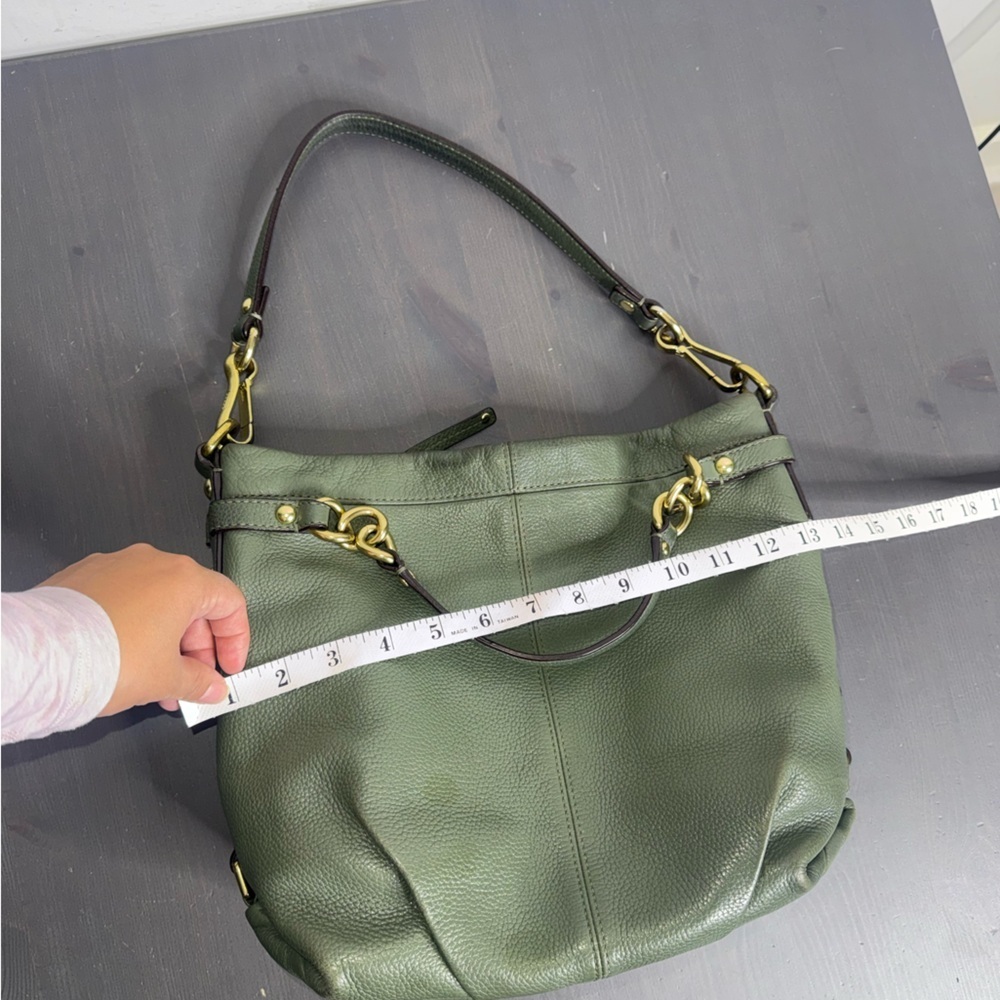 Coach Leather Brooke Hobo F17165 green - Picture 9 of 11